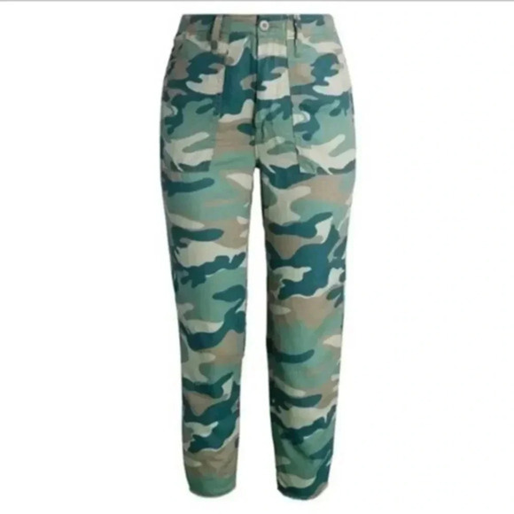 Mother Shaker Camo Cropped Pants B325